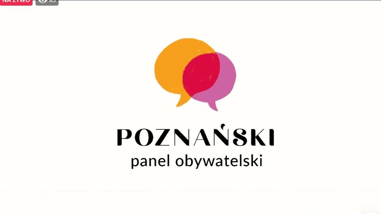 Screen z ekranu przedstawia napis" Poznański Panel Obywatelski".