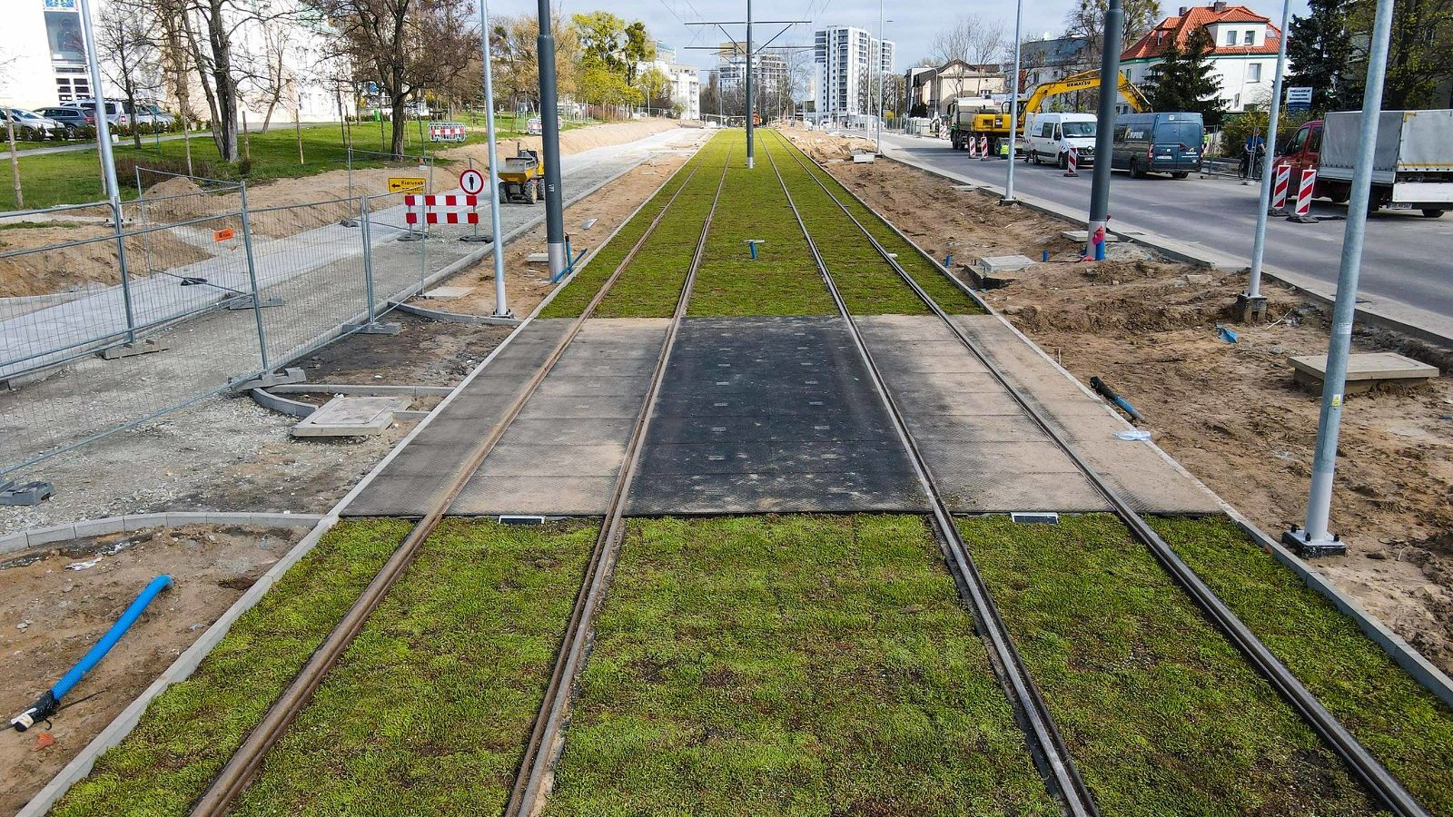 Galeria zdjęć z postępu prac przy budowie trasy tramwajowej na Naramowice