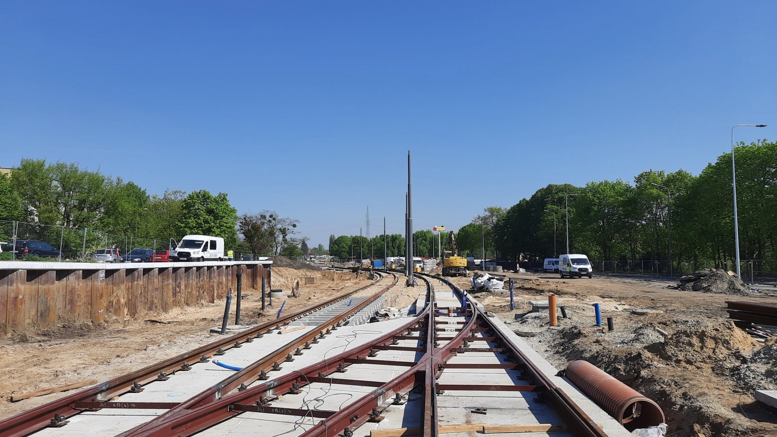 Galeria zdjęć z budowy trasy tramwajowej na Naramowice