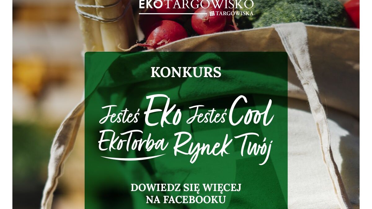 Galeria zdjęć przedstawia grafiki promujące konkurs "Pokaż swoją ekotorbę i wygraj bony na zakupy".