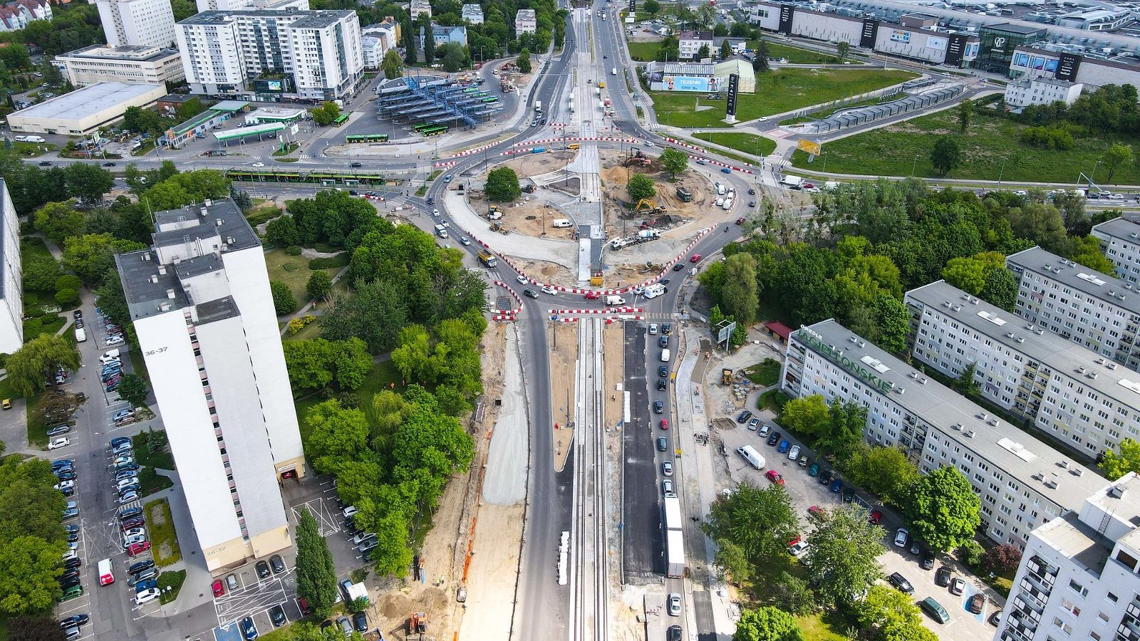 Galeria zdjęć z przebudowy ronda Rataje