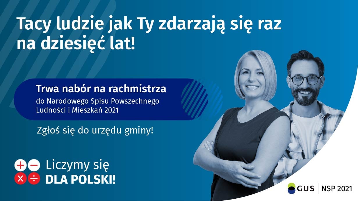 Galeria zdjęć przedstawia plakaty promoujące nabór na rachmistrzów spisowych. - grafika artykułu