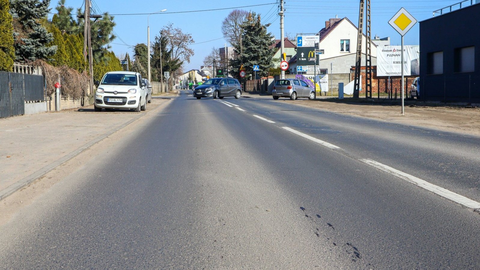 Galeria zdjęć pokazująca ul. Złotowską przed rozpoczęciem prac