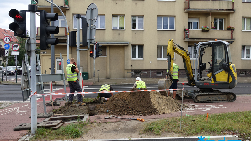 Galeria zdjęć z powstawania nowego przejścia dla pieszych