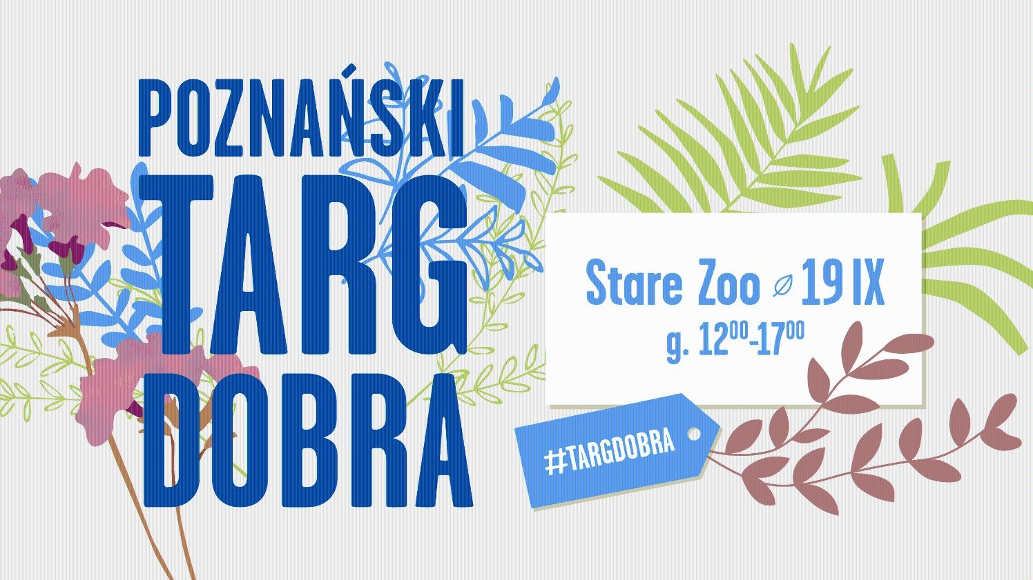 Plakat promujący Poznański Targ Dobra.