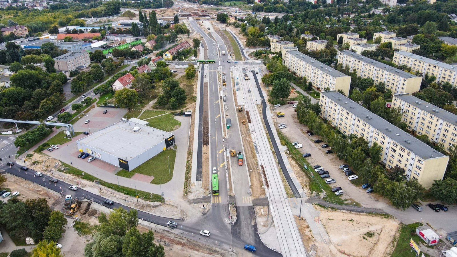 Galeria zdjęć z postępu prac na budowie trasy tramwajowej na Naramowice