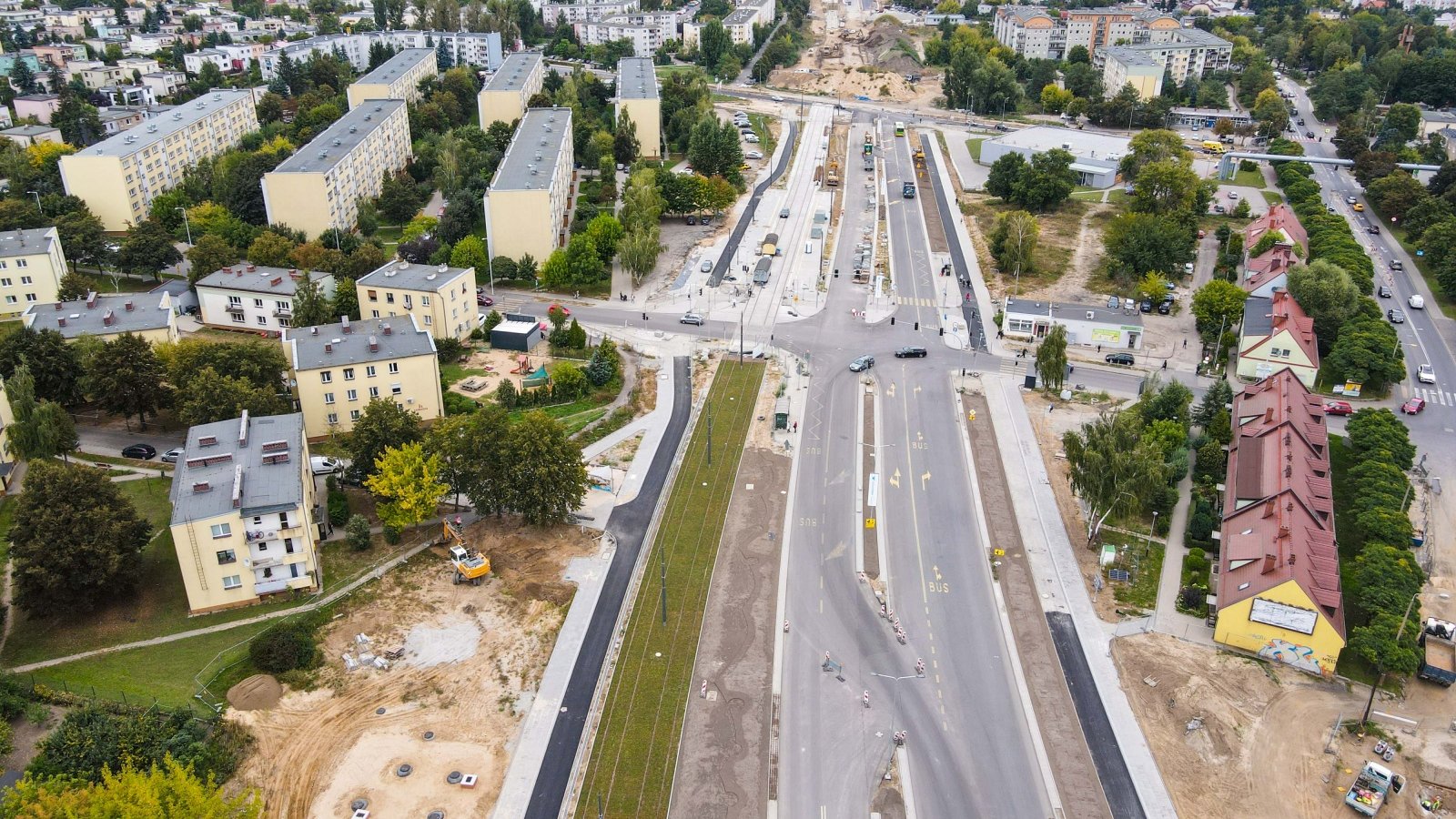 Galeria zdjęć z postępu prac na budowie trasy tramwajowej na Naramowice