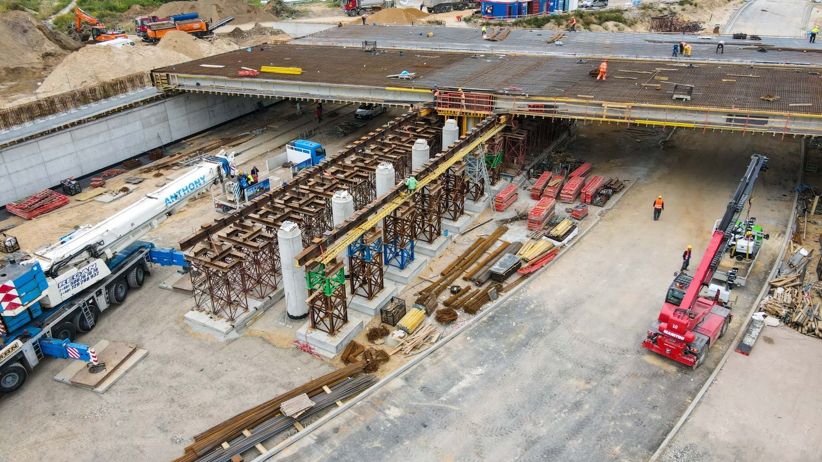 Galeria zdjęć z postępu prac na budowie trasy tramwajowej na Naramowice