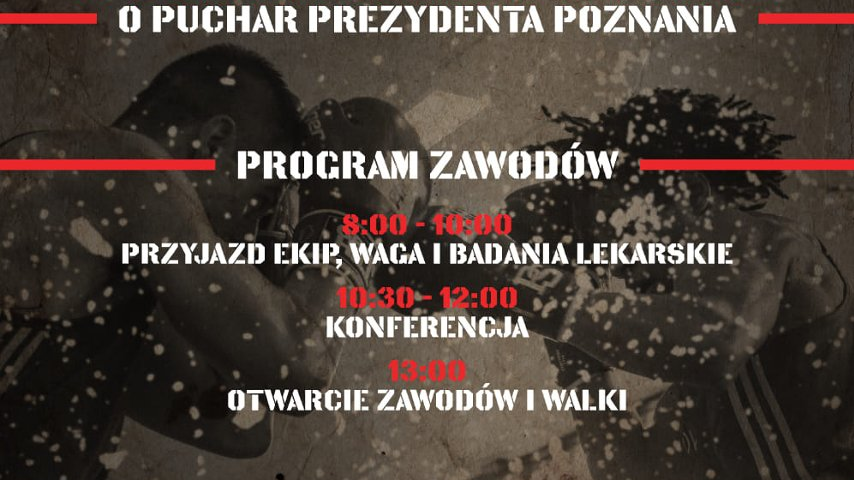 Grafika przedstawia program wydarzeń.