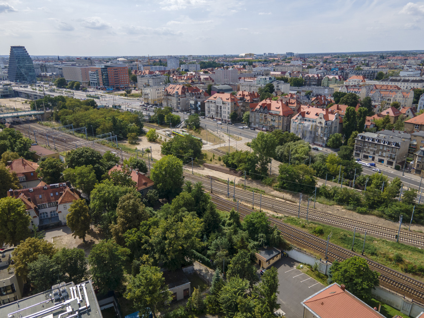 Panorama Poznania z lotu ptaka. - grafika artykułu