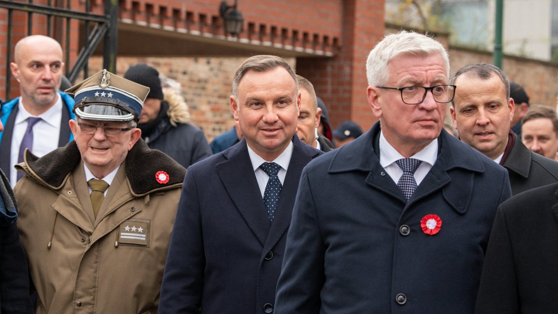 Na zdjęciu Jacek Jaśkowiak, prezydent Poznania i Andrzej Duda, prezydent Polski.