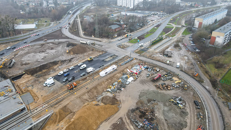 Galeria zdjęć z budowy trasy tramwajowej na Naramowice