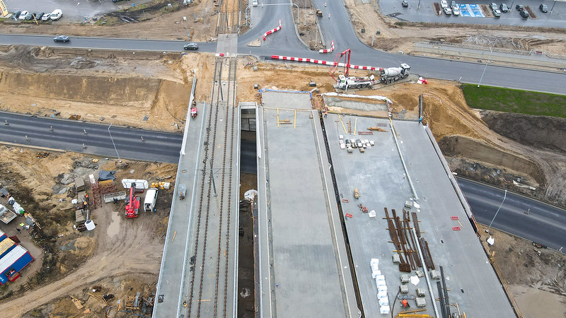 Galeria zdjęć z budowy trasy tramwajowej na Naramowice