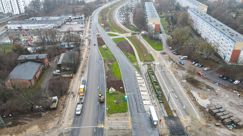 Galeria zdjęć z budowy trasy tramwajowej na Naramowice