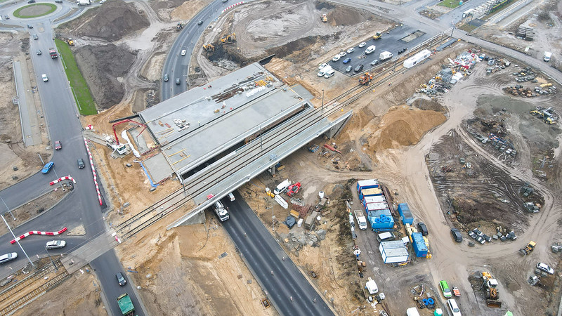 Galeria zdjęć z budowy trasy tramwajowej na Naramowice