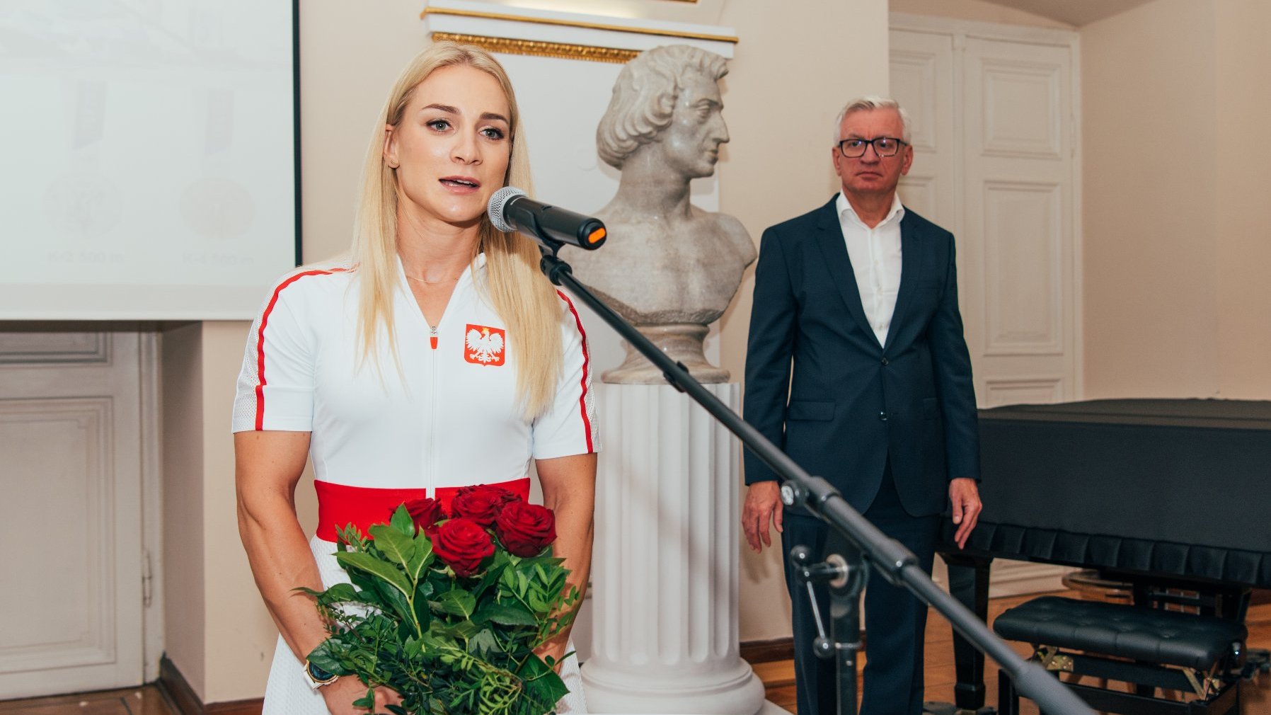 Na zdjeciu Karolina Naja, poznańska medalistka XXXII Letnich Igrzysk Olimpijskich w Tokio.