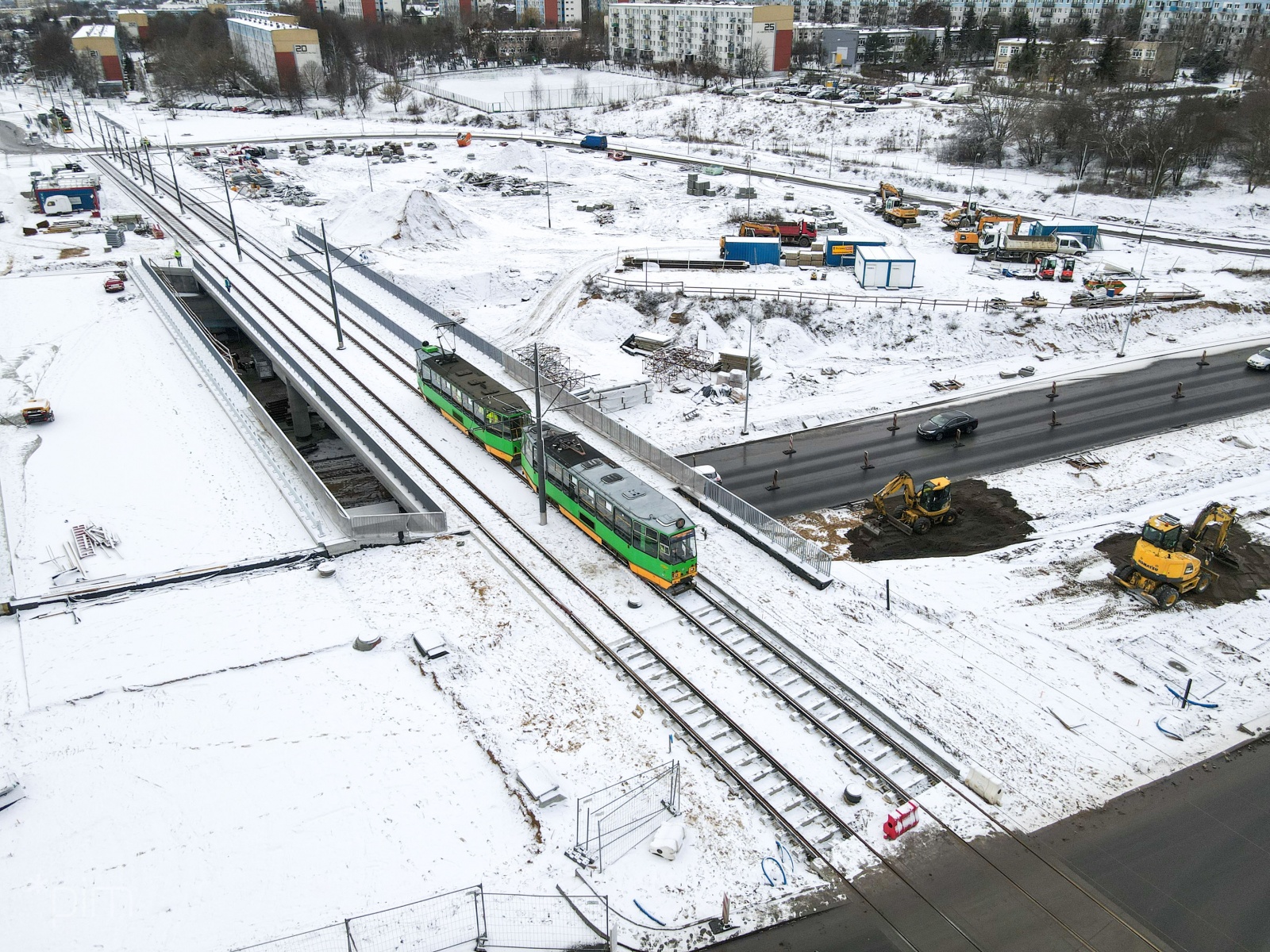 Galeria zdjęć z testów na trasie tramwajowej na Naramowice - grafika artykułu