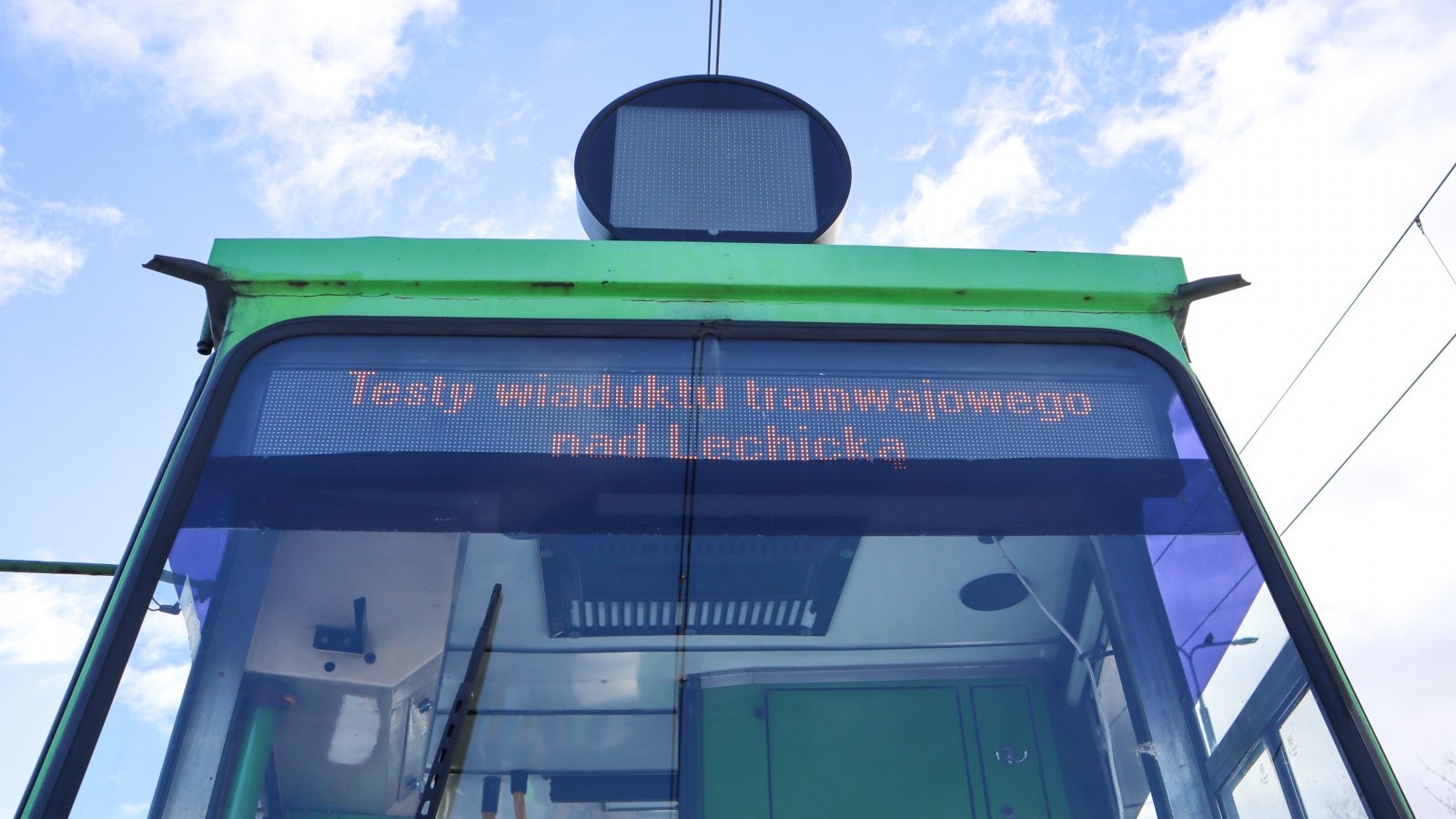 Galeria zdjęć z testów na trasie tramwajowej na Naramowice