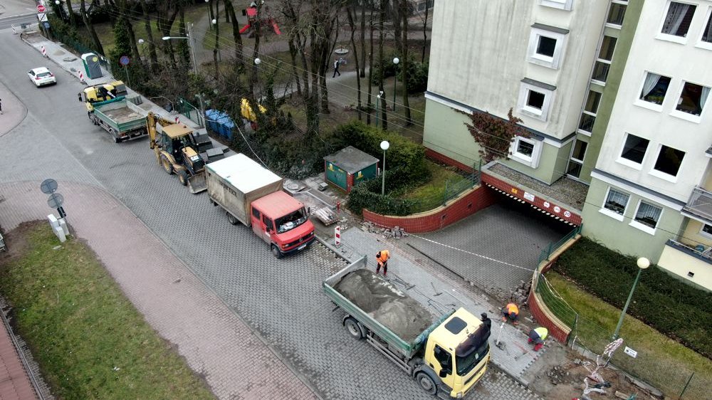 Galeria zdjęć z budowy chodnika przy ul. Bolka