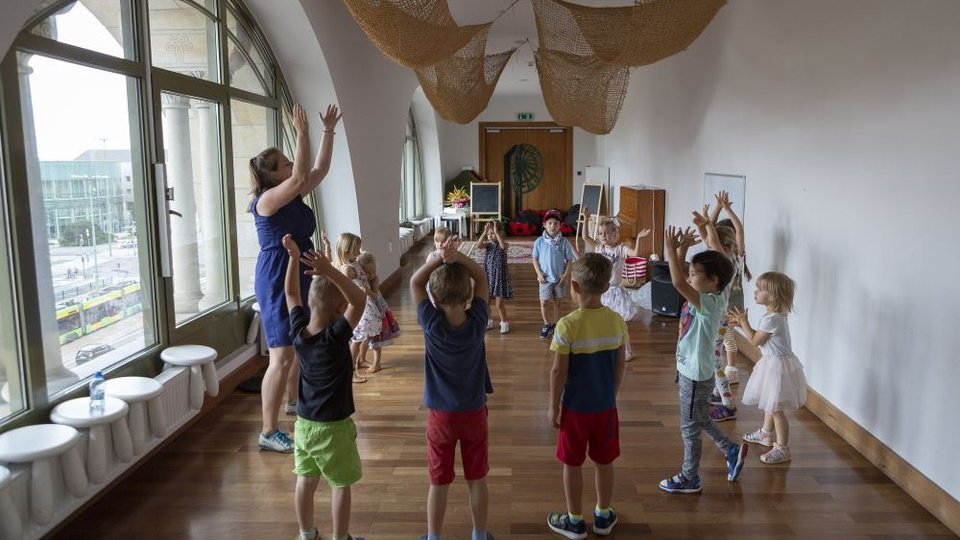 Zdjęcie z zajęć z dziećmi w CK Zamek