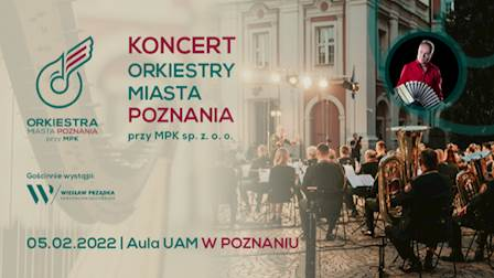 Plakat występu Orkiestry Miasta Poznania