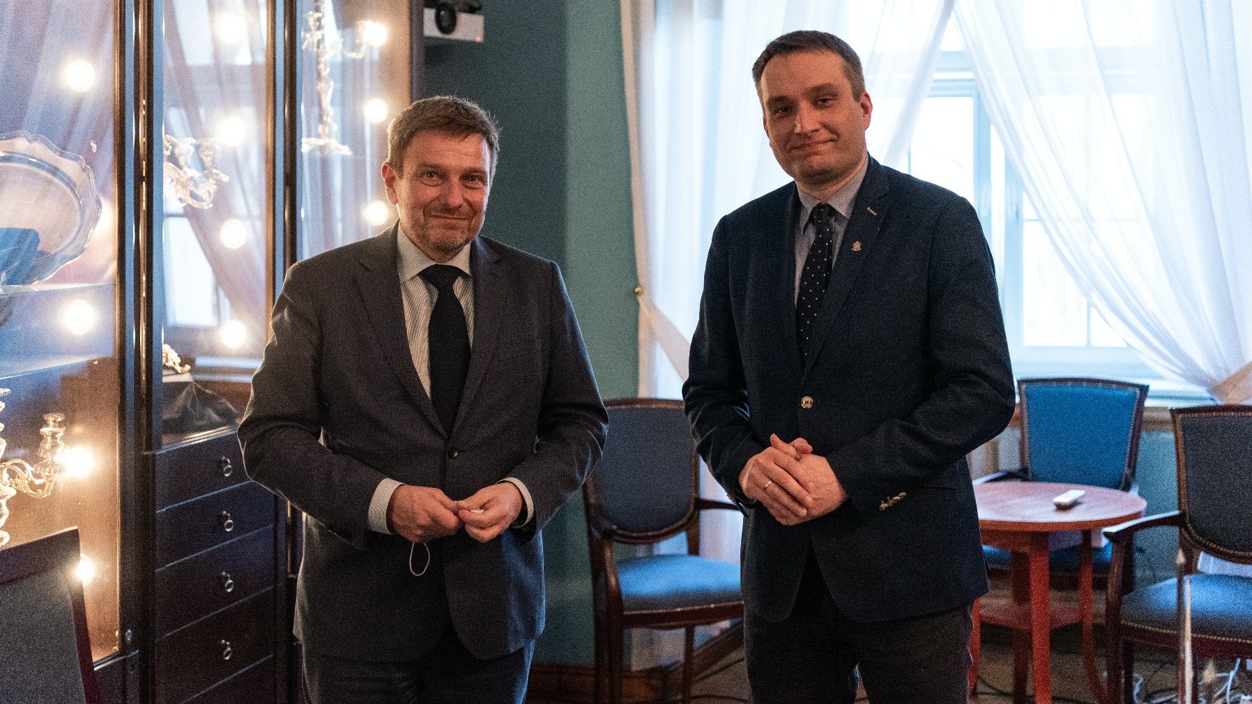 Oleg Toft, ambasador Królestwa Danii w Polsce i Mariusz Wiśniewski, zastępca prezyenta Poznania.