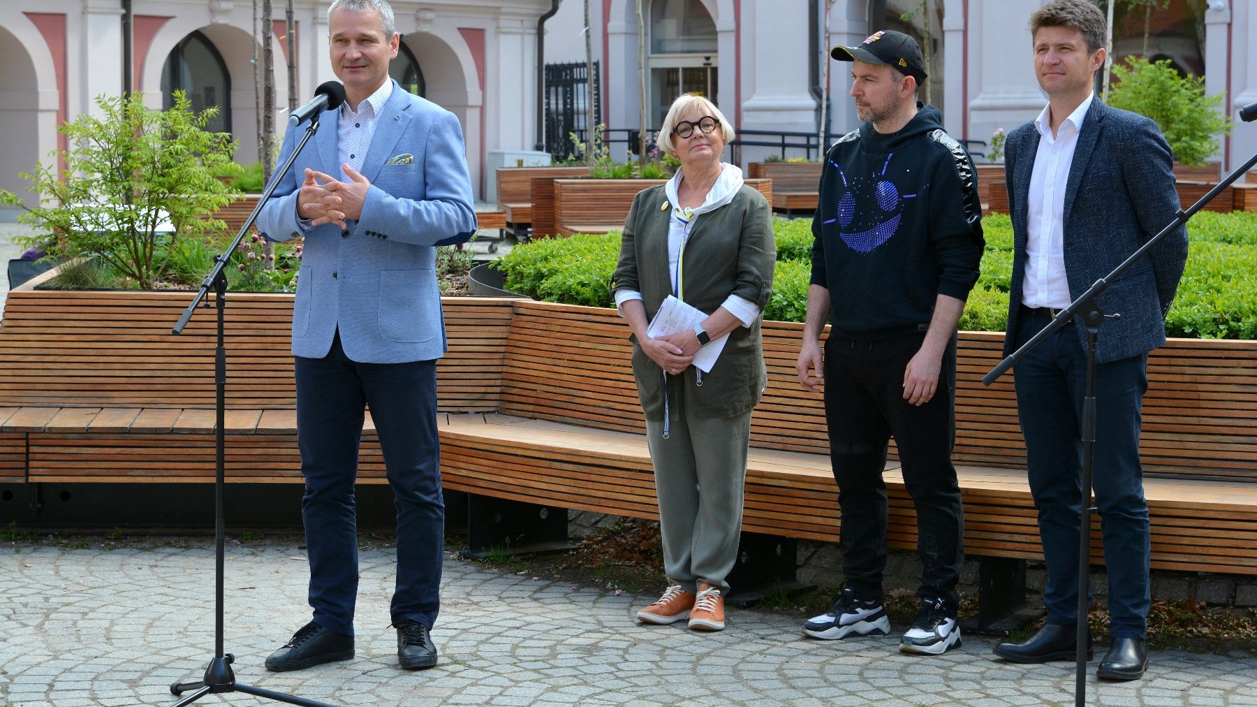 Galeria zdjęć z briefingu prasowego z udziałem organizatorów oraz zastępcy prezydenta Poznania - Jędrzeja Solarskiego