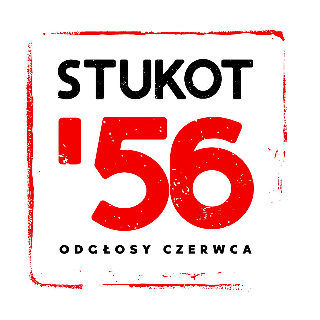 Grafika: na białym tle napis: STUKOT '56 - grafika artykułu