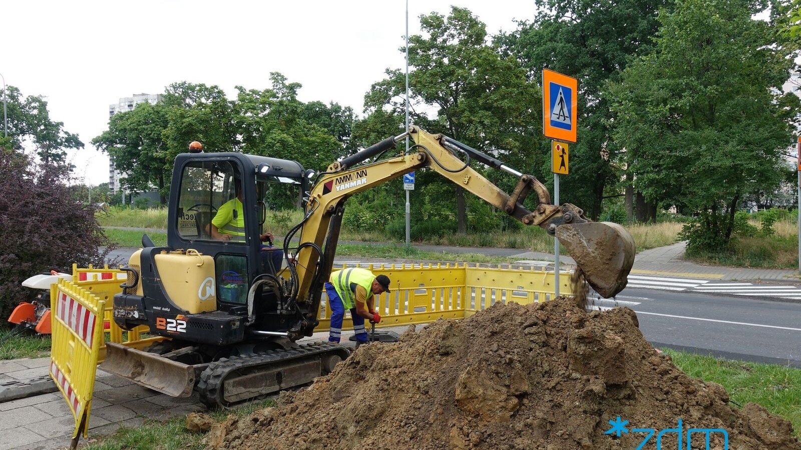 Galeria zdjęć z budowy sygnalizacji świetlnej przy ul. Chartowo