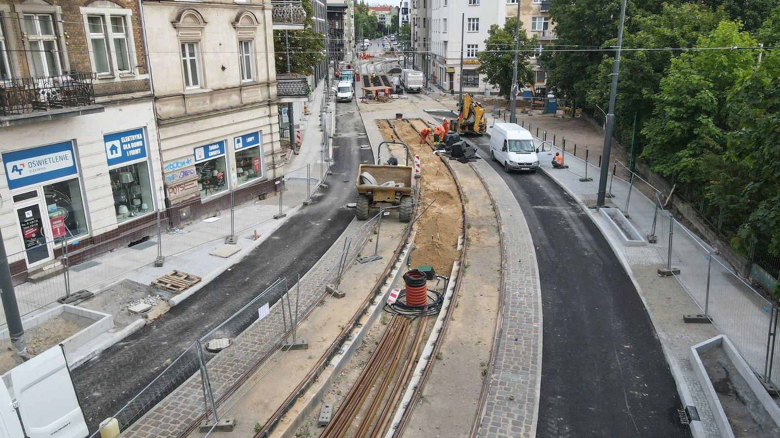 Galeria zdjęć z placu budowy na ul. 28 Czerwca 1956 r.