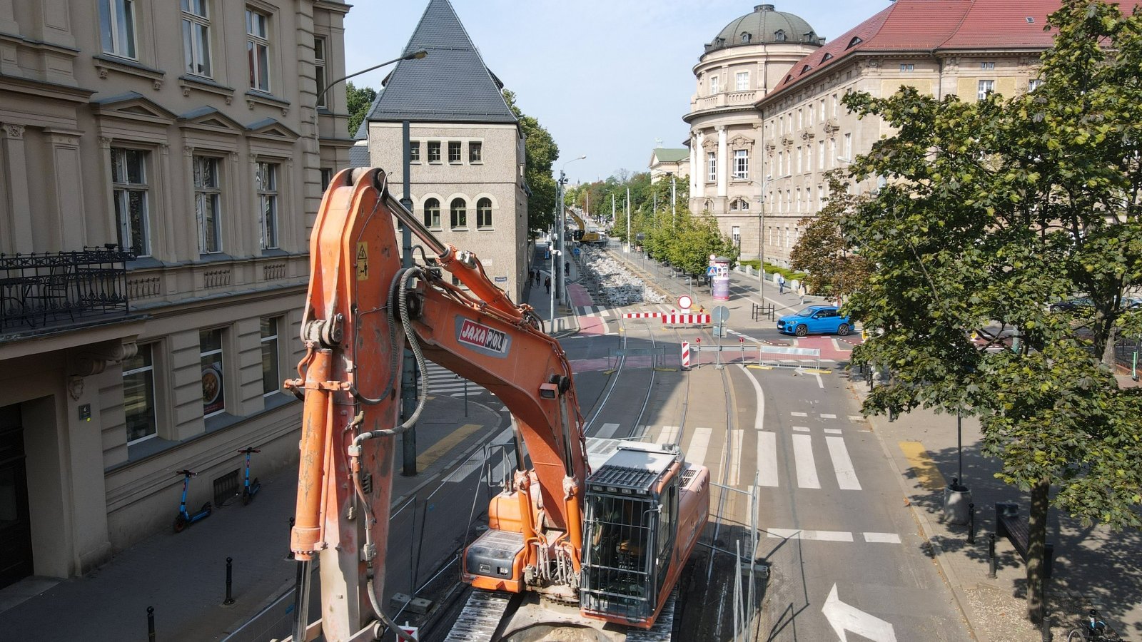 Galeria zdjęć z placu budowy na ulicach Fredry i Mielżyńskiego