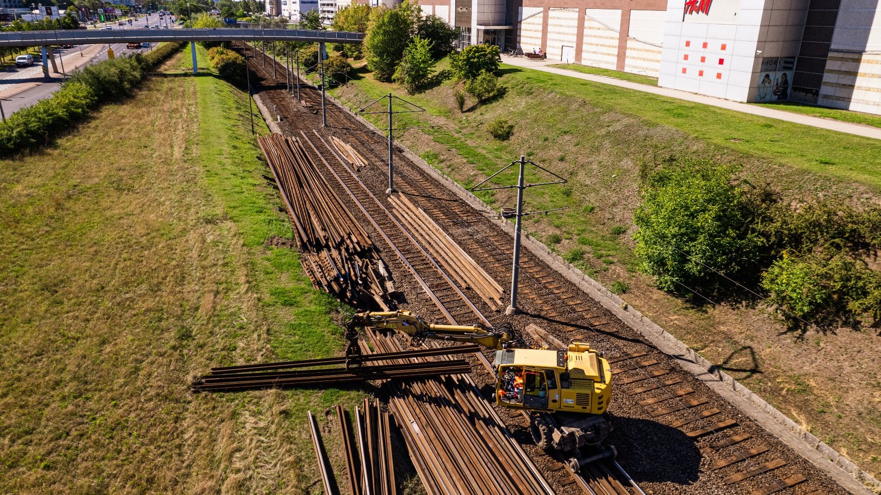 Galeria zdjęć z prac na trasie Poznańskiego Szybkiego Tramwaju