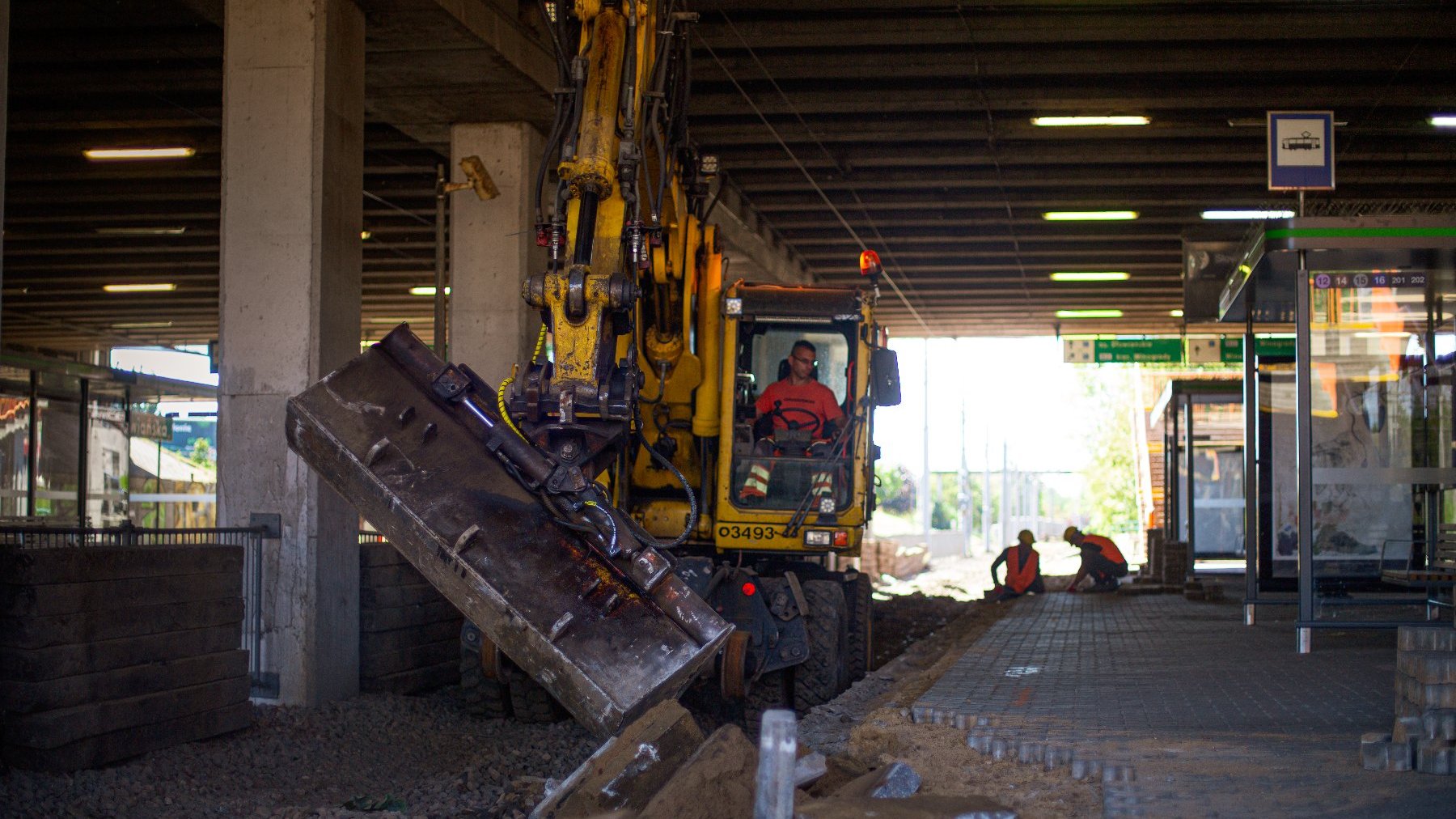 Galeria zdjęć z prac na trasie Poznańskiego Szybkiego Tramwaju