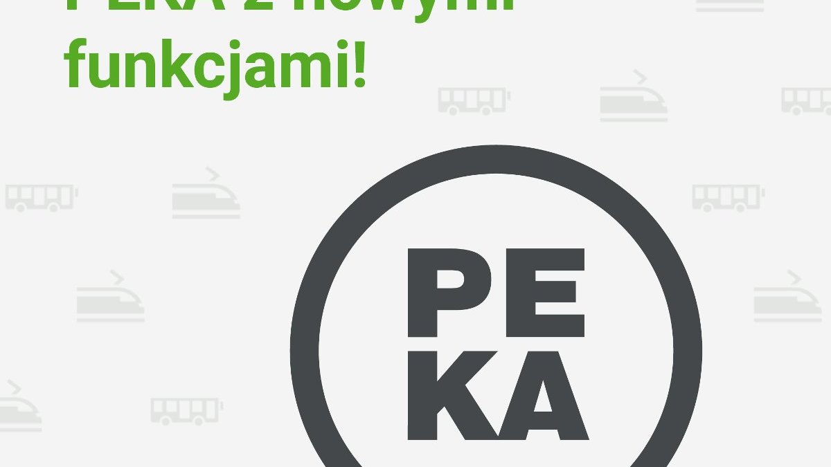 Grafika z logiem PEKA i tekstem "Od 3 października PEKA z nowymi funkcjami!"