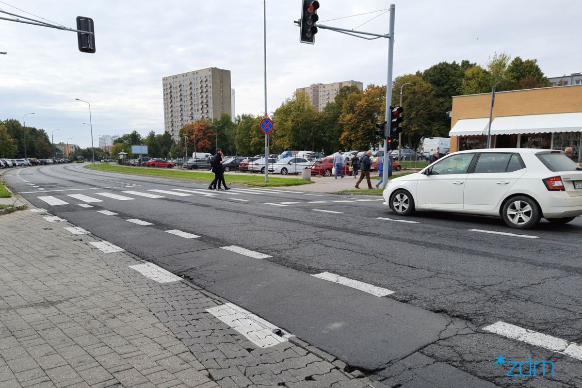 Ulica Murawa przed naprawą nawierzchnią - grafika artykułu