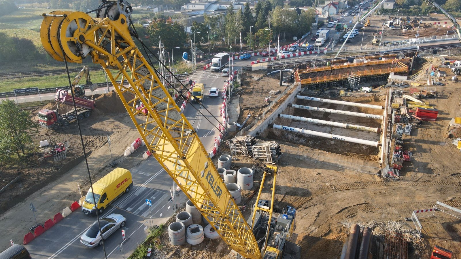 Galeria zdjęć z postępu prac na węźle Grunwaldzka