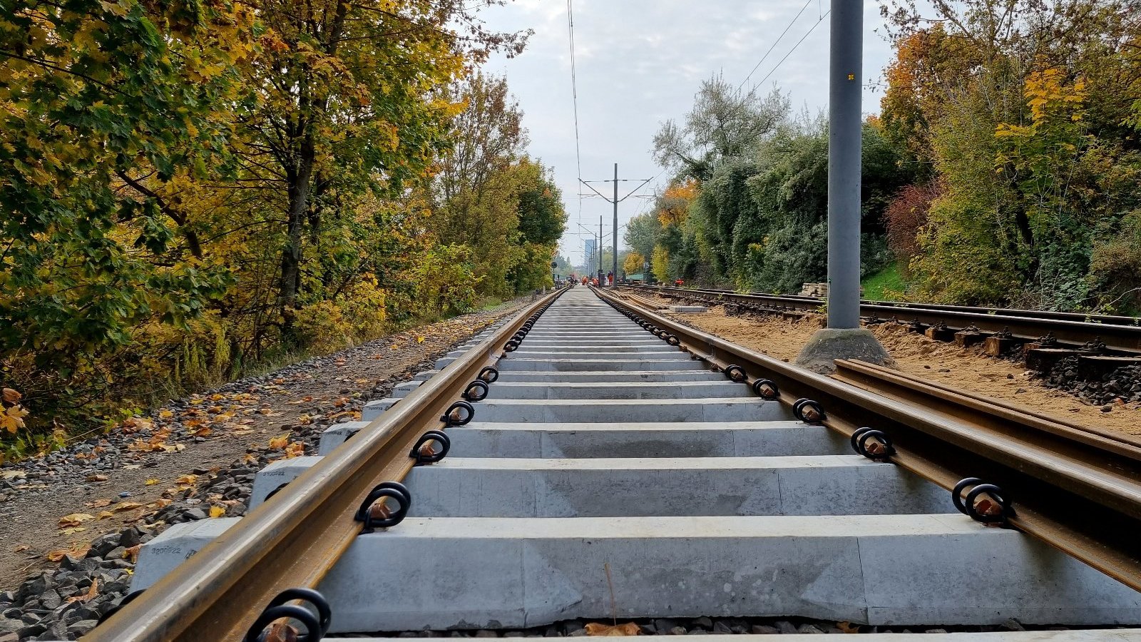 Galeria zdjęć z remontu trasy Poznańskiego Szybkiego Tramwaju