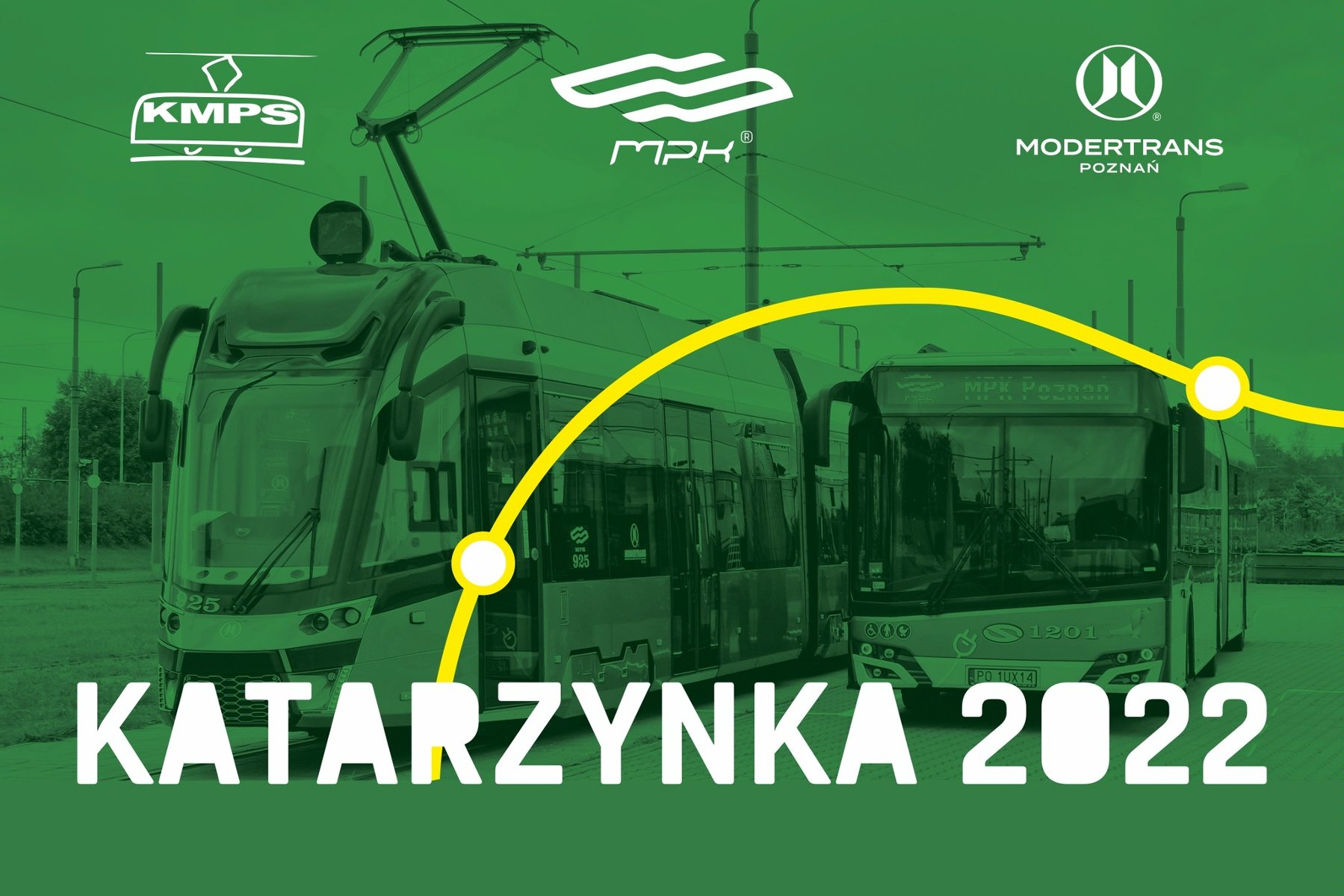 Plakat z tramwajem oraz nazwą wydarzenia - grafika artykułu