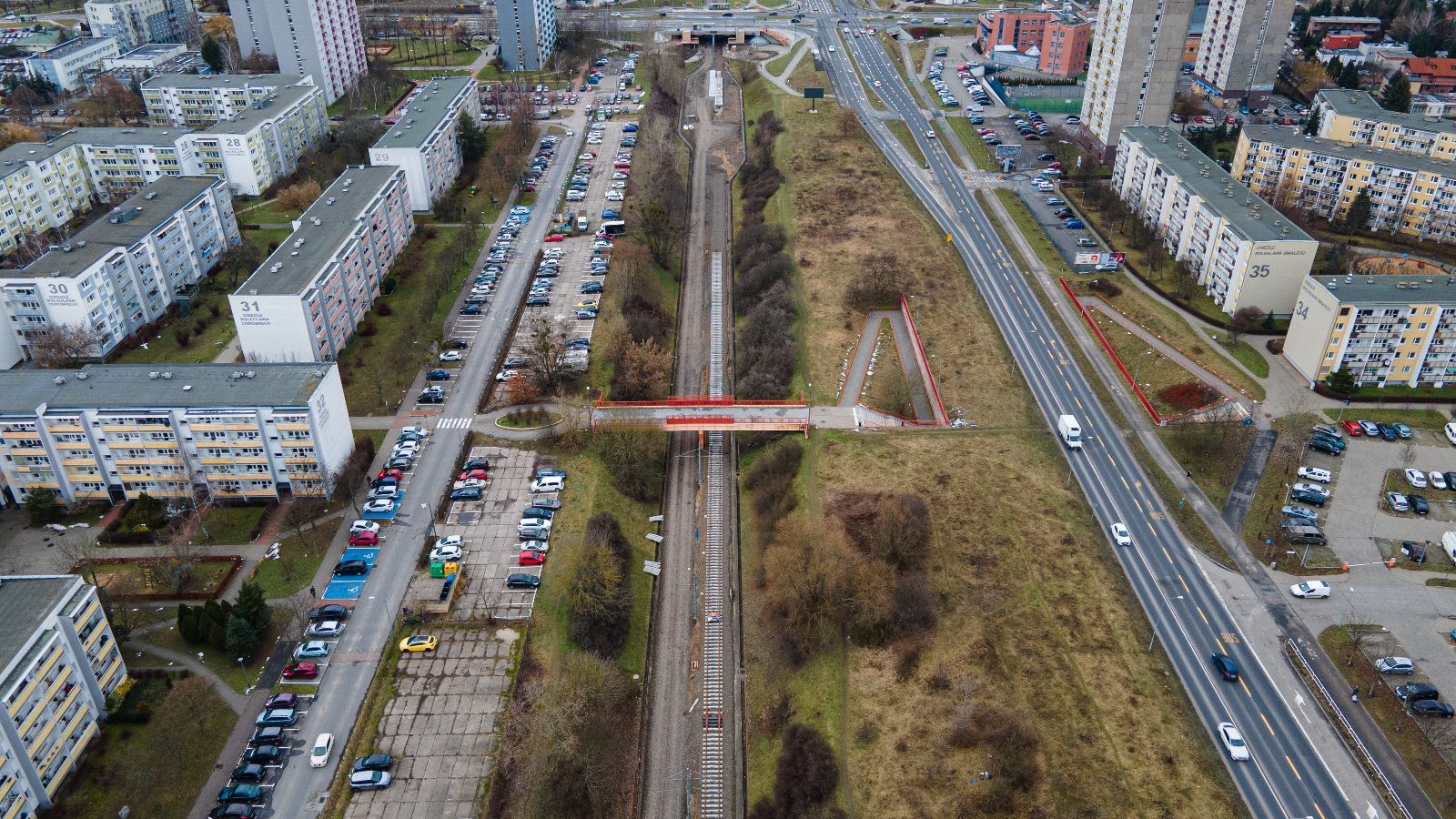 Galeria zdjęć przedstawia postęp prac na trasie PST.