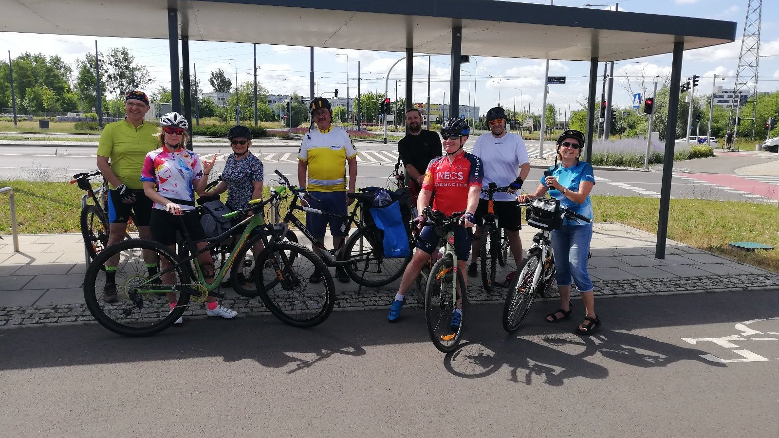 Zdjęcie rowerzystów na tzw. Lotnej Premii