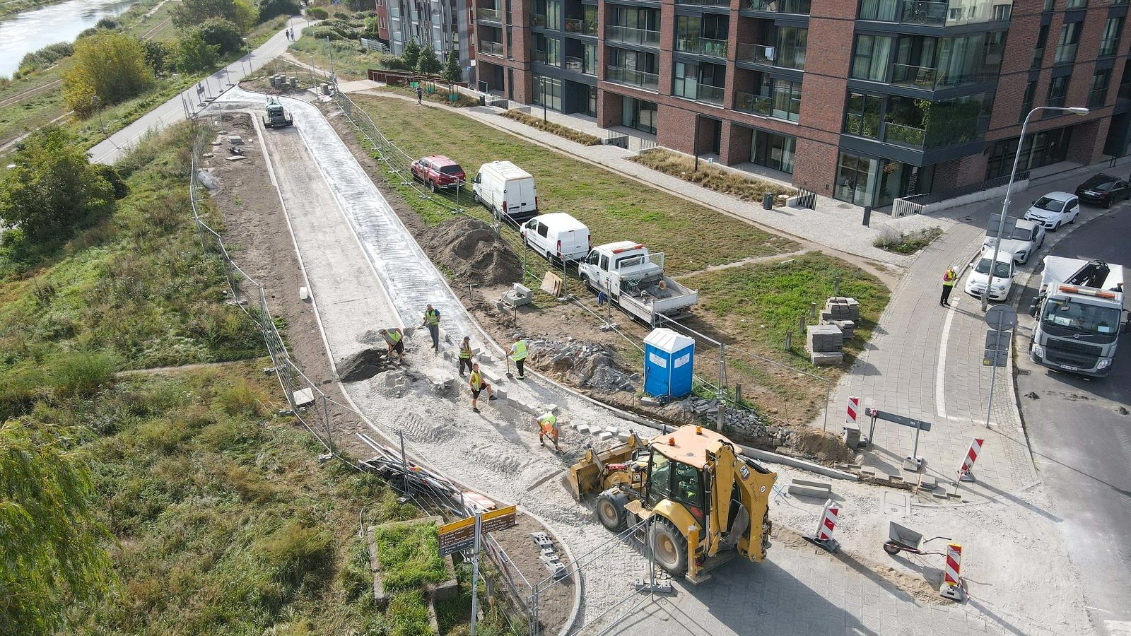 Galeria zdjęć z budowy łącznika przy Wartostradzie