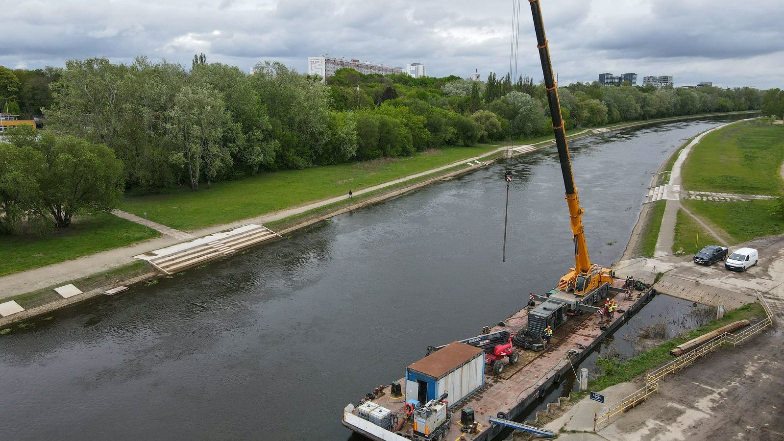 Galeria zdjęć z budowy mostów Berdychowskich