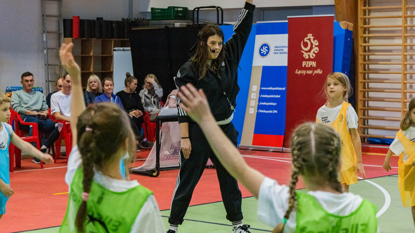 Konferencja edukacyjna football3 w szkole 2025 w Poznaniu - zajęcia z dziećmi podczas konferencji w zeszłym roku