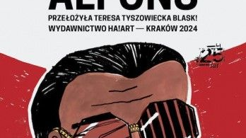 Namalowany czarnoskóry mężczyzna ma na sobie kolorowe okulary, w ręce trzyma fajkę. Na palcach ma dużo złotych pierścieni, widać też, że jest ubrany w elegancką koszulę.