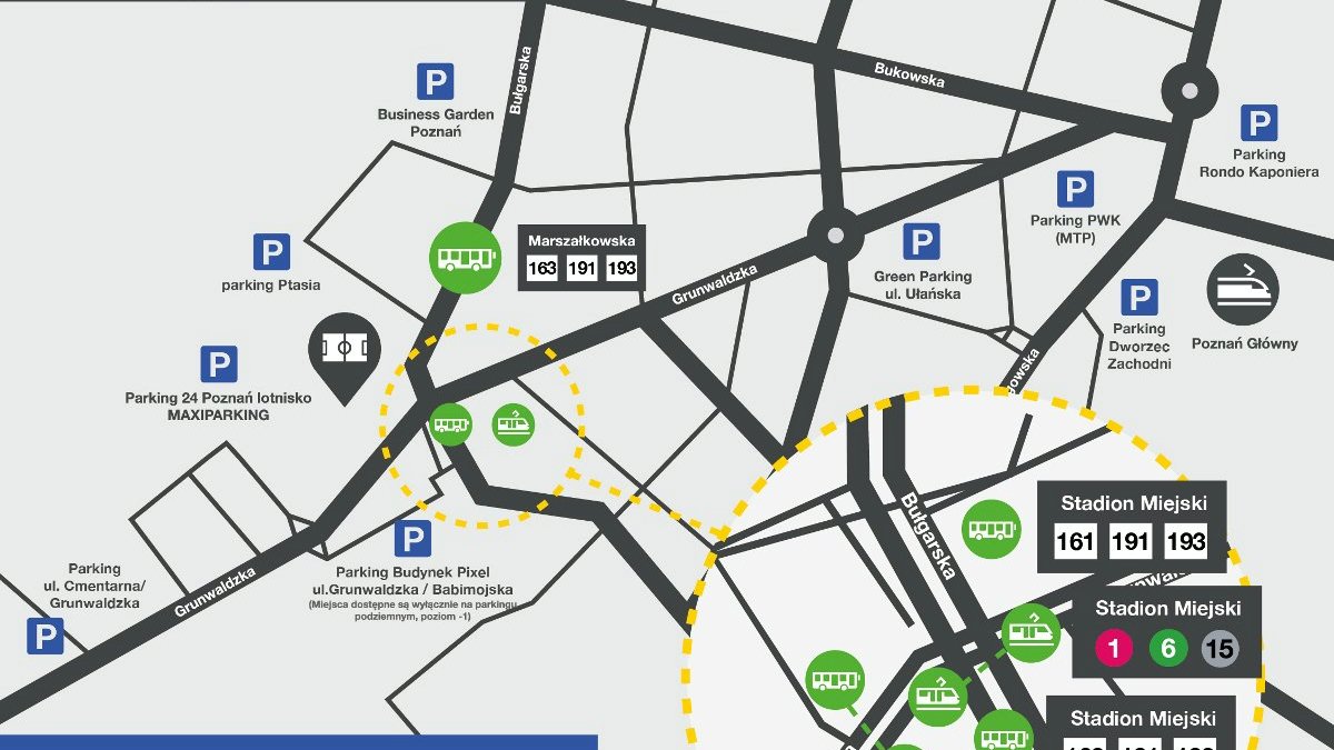 Miejsca parkingowe w rejonie stadionu miejskiego - grafika artykułu