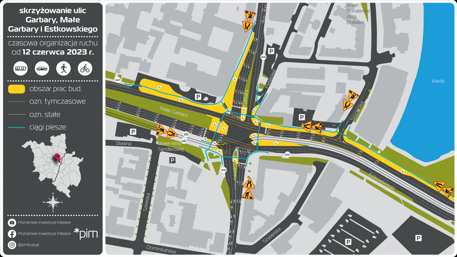 Budowa drogi rowerowej w centrum - grafika artykułu