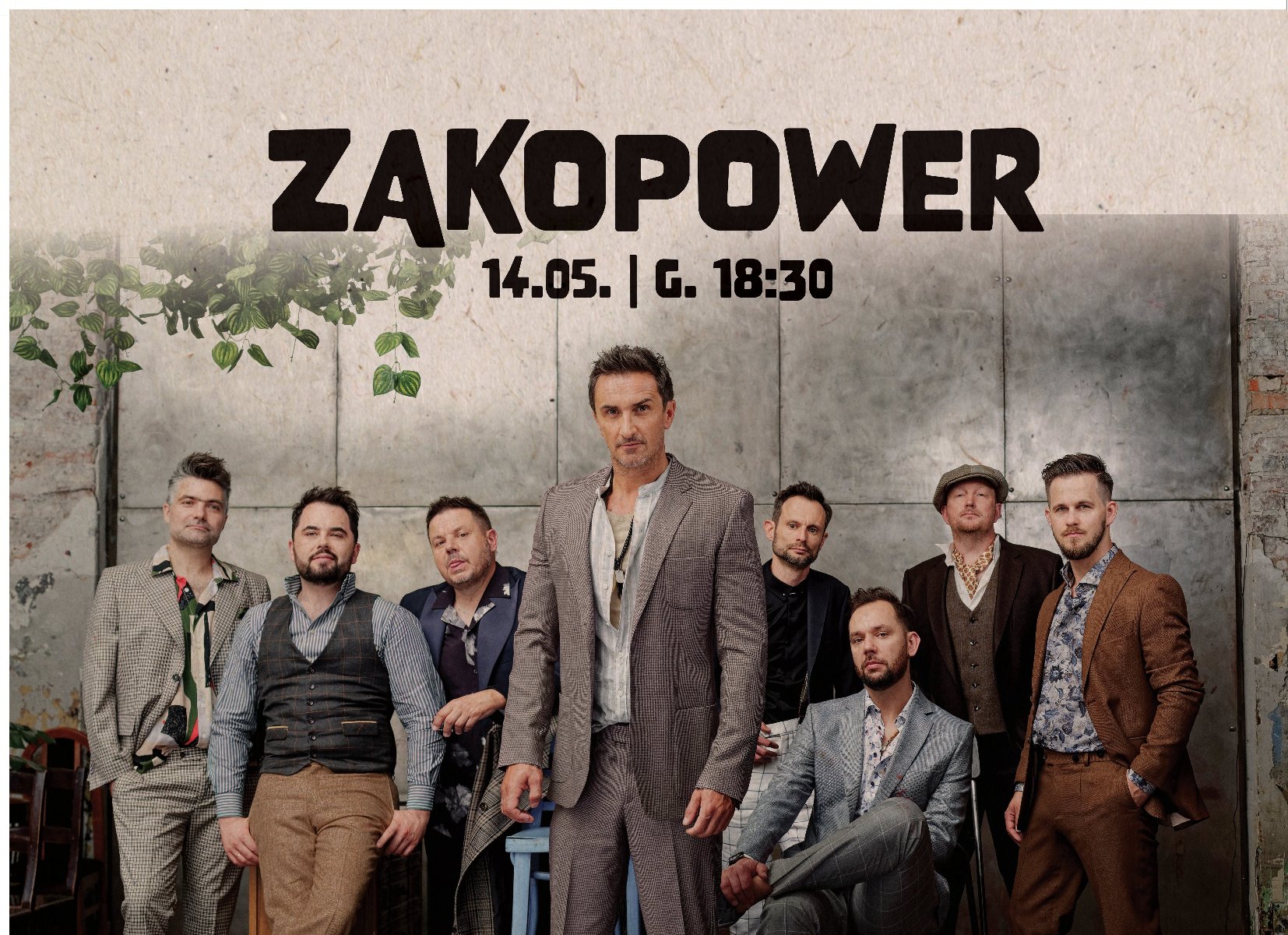 Na zdjęciu plakat z członkami zespołu Zakopower - grafika artykułu