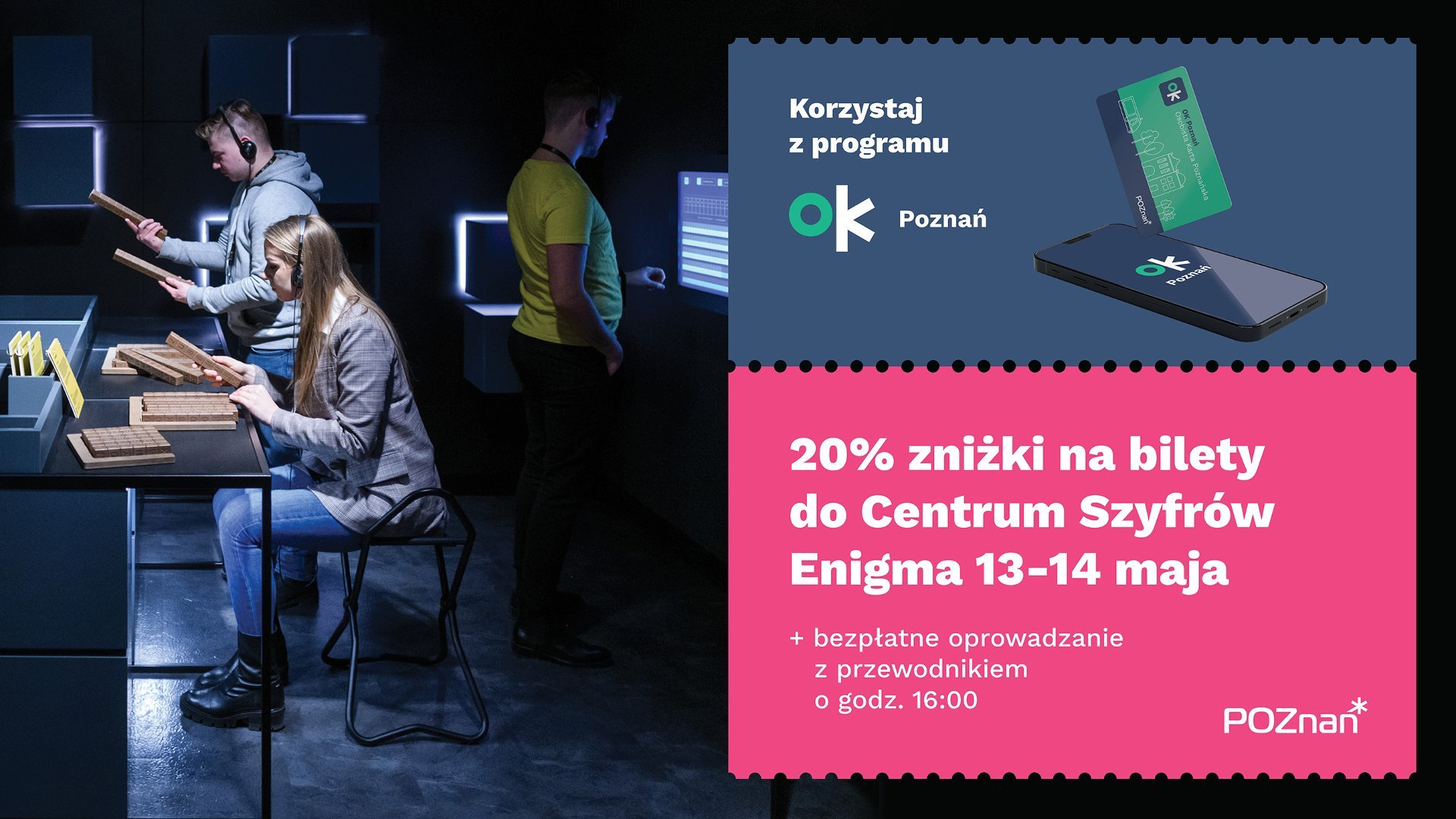 Grafika przedstawiająca Centrum Szyfrów i najważniejsze informacje o wydarzeniu