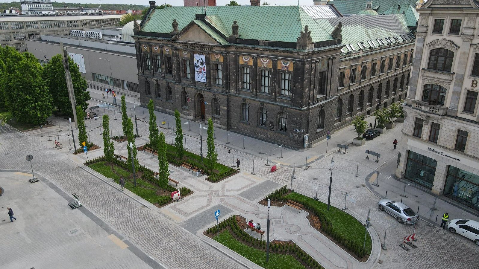 Widok na stary gmach Muzeum Narodowego w Poznaniu