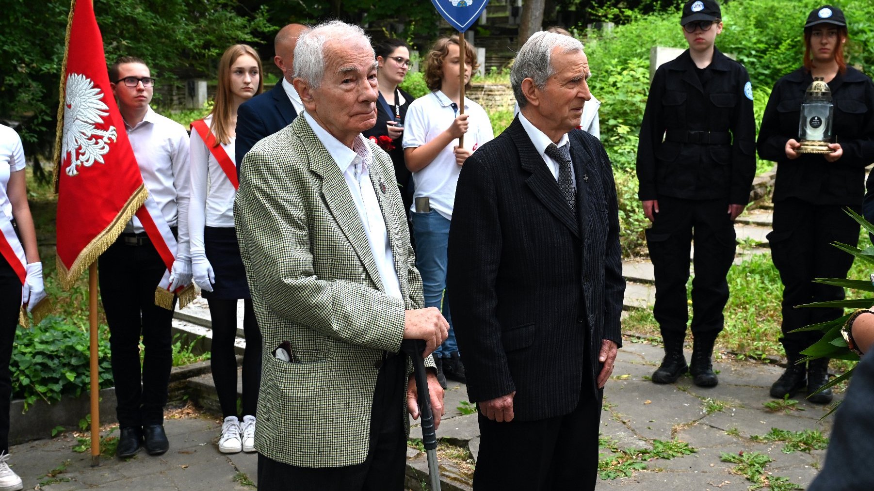 Galeria zdjęć z uroczystości przed grobem jednego z uczestników czerwca '56